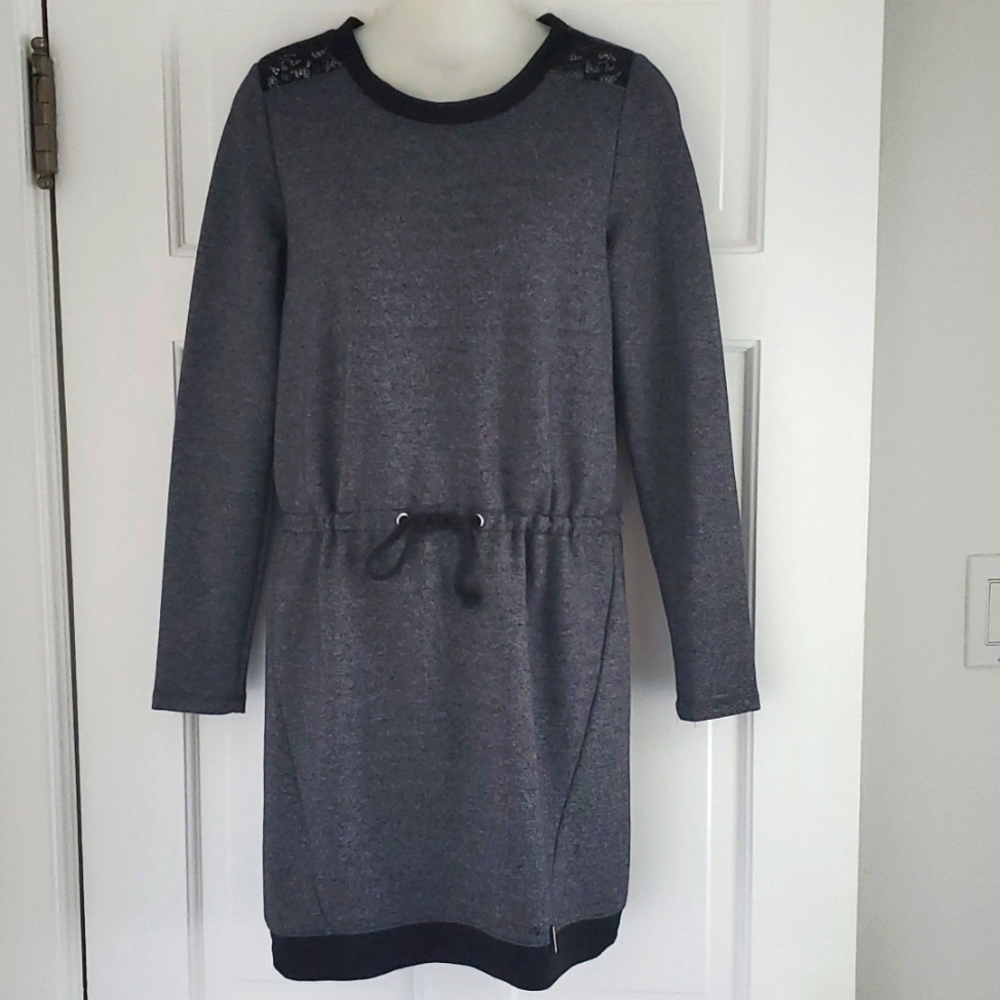 NICOLE MILLER Cozy Drawstring Dress - Small